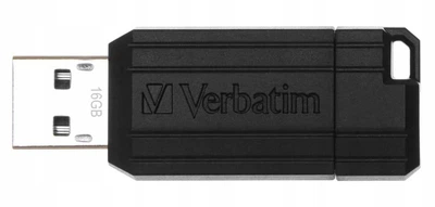Флеш-накопитель Verbatim USB Flash Drive 16Gb PinStripe, Black (49063)