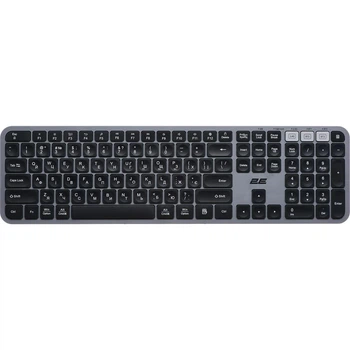 Клавиатура 2E KS240 Wireless Ukr (2E-KS240WG) Gray (2E-KS240WG_UA)