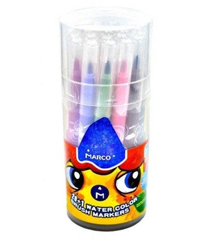 Фломастеры - кисточки 21шт в пластик. банке, Super Washable, Marco 1633-21 PD