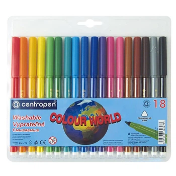 Набор фломастеров Centropen Colour World 18 шт 7550/18