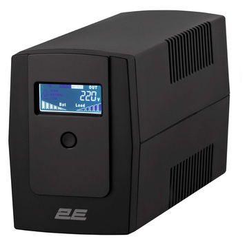 Джерело безперебійного живлення 2E DD850, 850VA/480W, LCD, USB, 2xSchuko (2E-DD850)