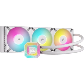 СВО Corsair iCUE H150i ELITE CAPELLIX XT White, 360mm Radiator (CW-9060073-WW)