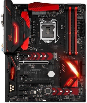 Материнська плата AsRock Fatal1ty H270 Performance (Fatal1ty H270 Performance) (Socket 1151, Intel H270, ATX) Б/в,U1