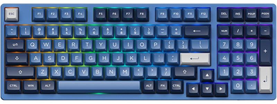 Клавіатура Akko 3098B Ocean Star RGB CS Jelly White Hot-Swap Blue (6925758615204)