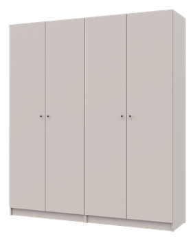 Комплект шаф для одягу з полицями Doros Промо (2 шт.) 180х48х204 см Кашемір (DRS-011466)