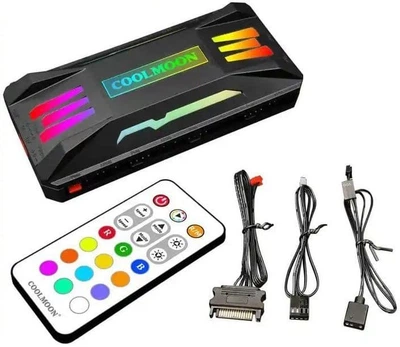 Контролер Coolmoon PWM ARGB controller (CM-PA1-B) Black