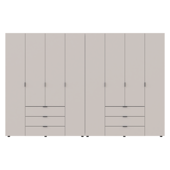 Комплект шаф для одягу Doros Гелар (2 шт.) 310х49,5х203,4 см Кашемір (DRS-011243)