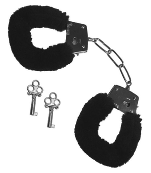 Меховые наручники Furry Handcuffs цвет черный (16028005000000000)
