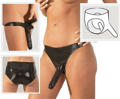 Подвійний страпон Latex Penisslip 2-fach (05222 трлн)
