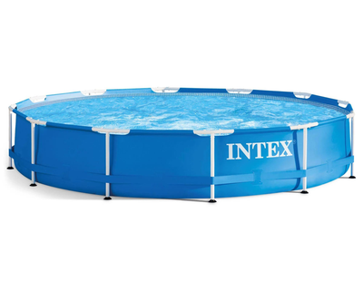 Бассейн каркасный Intex 366x76см круглый Metal Frame Pool 6503л 28210