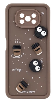 Чехол Shock Case 3D Print для Poco X3 / Poco X3 Pro бампер силиконовый с рисунком coffee