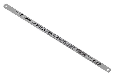 Полотно ножівкове по металу Intertool - 300 мм x 24T x 1" 65Mn 10 шт.