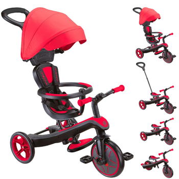 Детский велосипед–трансформер Globber Explorer Trike 4 в 1 Red