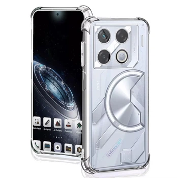 Чехол Fiji Proof для Infinix GT 20 Pro (X6871) прозрачный бампер с усиленными бортами Transparent