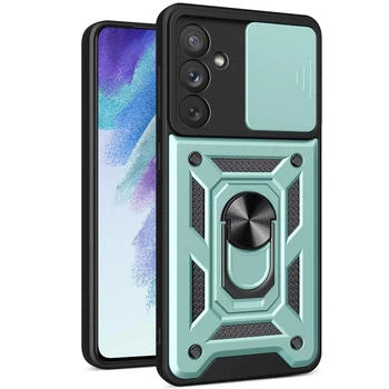 Чехол Fiji Camera Defence для Samsung Galaxy M14 (M146) бампер с защитой камеры и подставкой Green