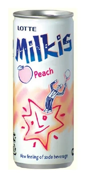 Молочный газированный напиток Lotte Milkis Peach 250 мл