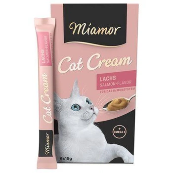 Ласощі для котів Miamor Cat Snack Salmon Cream з лососем 6 стіків по 15 грам