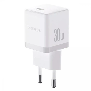 Зарядное сетевое устройство Baseus Palm 30W Type-C с функцией быстрой зарядки QC3.0+PD3.0 (P10111605213-00) White