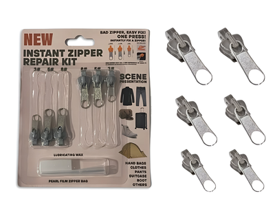 Універсальний набір для миттєвого ремонту блискавок Instant Zipper Repair Kit Silver