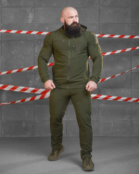 Тактичний літній еластичний костюм 2XL олива (85854)