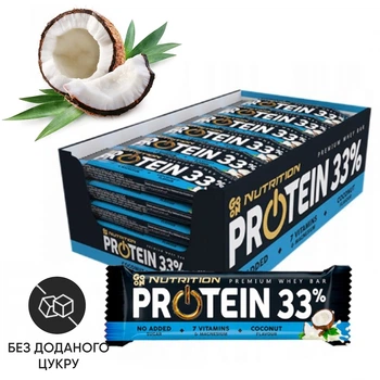 Батончик Protein 33% БЛОК, 25*50 грамм Кокос Go On Nutrition 000308886