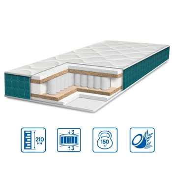 Матрац Eurosleep FRESH "SPRING COCOS" - нестандарт за м.кв