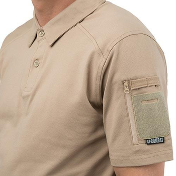 Футболка поло Combat, колір койот, розмір 4XL. ( 802/4XL)
