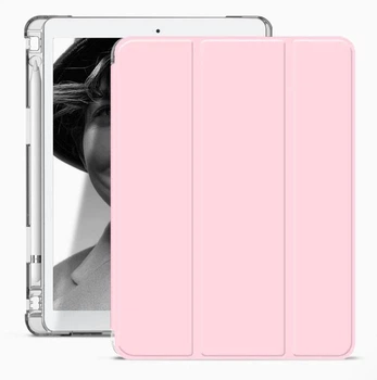 Чохол iPad 10/11 A16 2022-2025 Acrylic Clear Frame Pen Slot L light pink