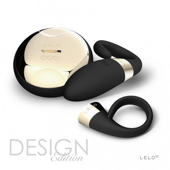 Эрекционное виброкольцо + стимулятор клитора Oden 2 Design Edition (Lelo) цвет черный (10697005000000000)