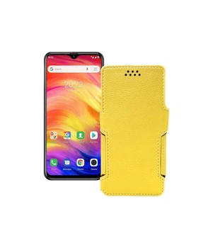 Чохол-книжка з екошкіри для телефону Ulefone Note 7P Жовтий