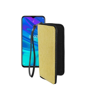 Чохол-гаманець з екошкіри для телефону Ulefone Note 9p Золотий