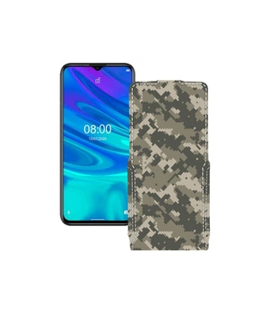Чохол-флип з екошкіри для телефону Ulefone Note 9p Хаки-зелений