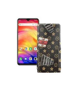 Чохол-флип з екошкіри для телефону Ulefone Note 7P Луі-Вітон-коричневий