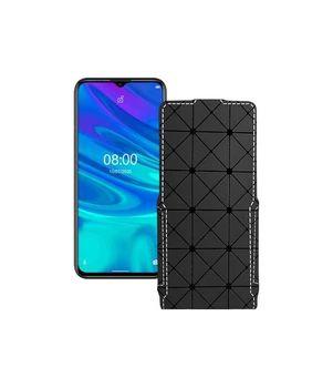 Чохол-флип з екошкіри для телефону Ulefone Note 9p Чорний ромб