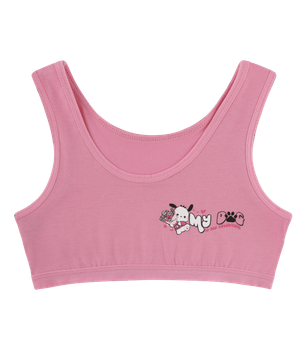 Топ для девочки с принтом My Dog - Donella - 4571PB76 - 122-128 см - Светло-красный