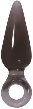 Анальная пробка Jolie Pleasures Jellie Buttplug Charcoal Large цвет черный (15767005000000000)