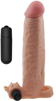 Насадка на пеніс з вібрацією Pleasure X-Tender Series Perfect for 5-6.5 inches Erect Penis колір тілесний (+18912026000000000)