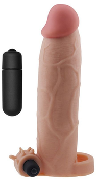 Насадка на пенис с вибрацией Pleasure X-Tender Series Perfect for 5-6.5 inches Erect Penis цвет телесный (18910026000000000)