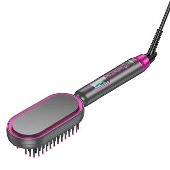 Електрична Плойка гребінець-випрямляч для волосся HOCO Electric straightening hair comb with display HP44