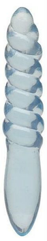 Двухсторонний фаллоимитатор Good Vibes Double Twist Clear Blue (14932000000000000)