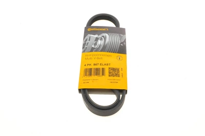 Ремінь генератора BMW 5 E60/X3 E83/X5 E70/X6 E71/E72 04-13 4PK867 ELAST CONTINENTAL