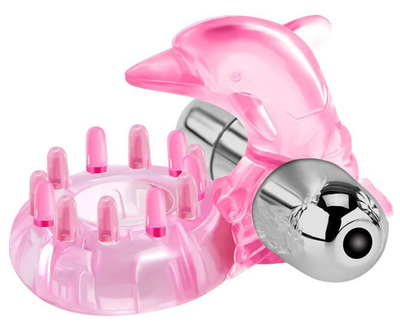 Виброкольцо со стимулятором клитора в виде дельфинчика Cock Ring 2 Love Dolphin Ring (18660000000000000)
