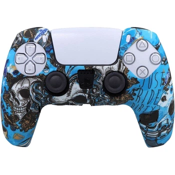 Чехол на геймпад Silicone Case для Sony PS5 DualSense (Blue Sea) [76426]