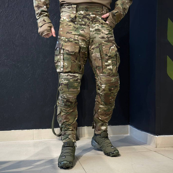 Тактичні штани Military KS-PRO з наколінниками мультикам розмір 5XL