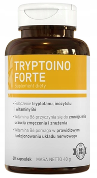 Suplement diety AMC Pharma Tryptoino Forte 60 kapsułek (5060023936408)