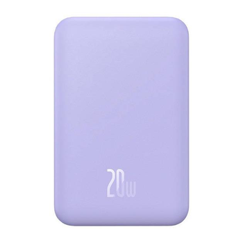 УМБ Зовнішній акумулятор з бездротовою зарядкою Baseus Magnetic Mini Wireless Fast Charge 20000 mAh 20W Purple