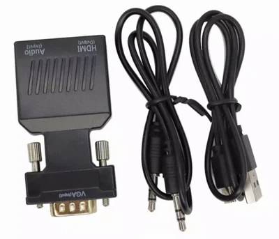 Конвертер видео адаптер VGA - HDMI 1080p со звуком