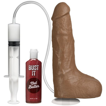 Фаллоимитатор Doc Johnson с имитацией семяизвержения Bust It Squirting Realistic Cock цвет коричневый (15904014000000000)