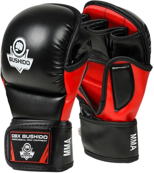 Rękawice MMA Bushido ARM-2011 rozmiar L/XL Black/Red (5902539011371)