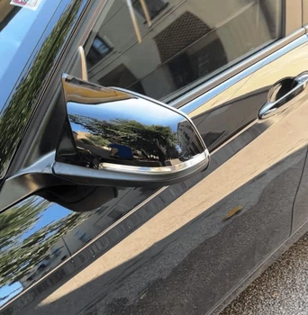 Чорные накладки на зеркала бокового вида BMW серии 1, 2, 3, 4, i3, i3S, X1, M2 (комплект)